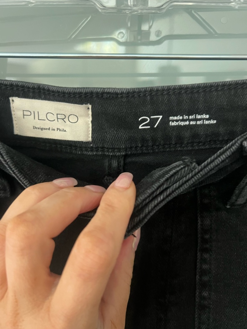 Pilcro Black High-Waist Wide Leg Jeans - Picture 6 of 6